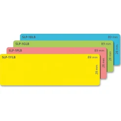 Seiko® Self-Adhesive Address Labels, 130 Labels Per Roll, Assorted Colors, 1 1/8"H x 3 1/2"W, 520/Bx