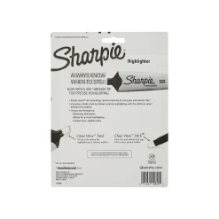 Sharpie Clear View Highlighter, Chisel Tip, Assorted, 8/Pack (1966798/2128218)
