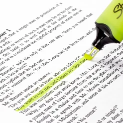 Sharpie Clear View Tank Highlighter, Chisel Tip, Yellow, 3/Pack (1904613/2128219)