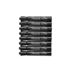 Sharpie Flip Chart Permanent Markers, Bullet Tip, Black, 8/Pack (1760445)