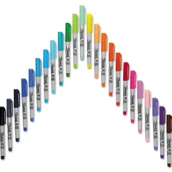 Sharpie Glam Pop Permanent Markers, Ultra Fine Tip, Assorted, 24/Pack (1949558)