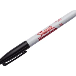 Sharpie Industrial Permanent Marker, Fine Tip, Black Ink, 3/Pack (13763PP)