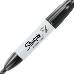Sharpie Permanent Marker, Chisel Tip, Black (38201)