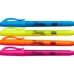 Sharpie Stick Highlighters, Chisel Tip, Assorted Colors, 4/Pack (2102110)