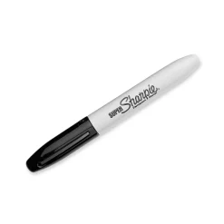 Sharpie Super Permanent Marker, Fine Tip, Black, Dozen (33001)