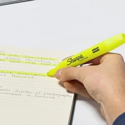 Sharpie Tank Highlighter, Chisel Tip, Fluorescent Yellow, 36/Pack (1920938)