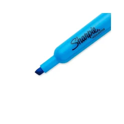 Sharpie Tank Highlighter, Chisel Tip, Fluorescent Blue, Dozen (25010)