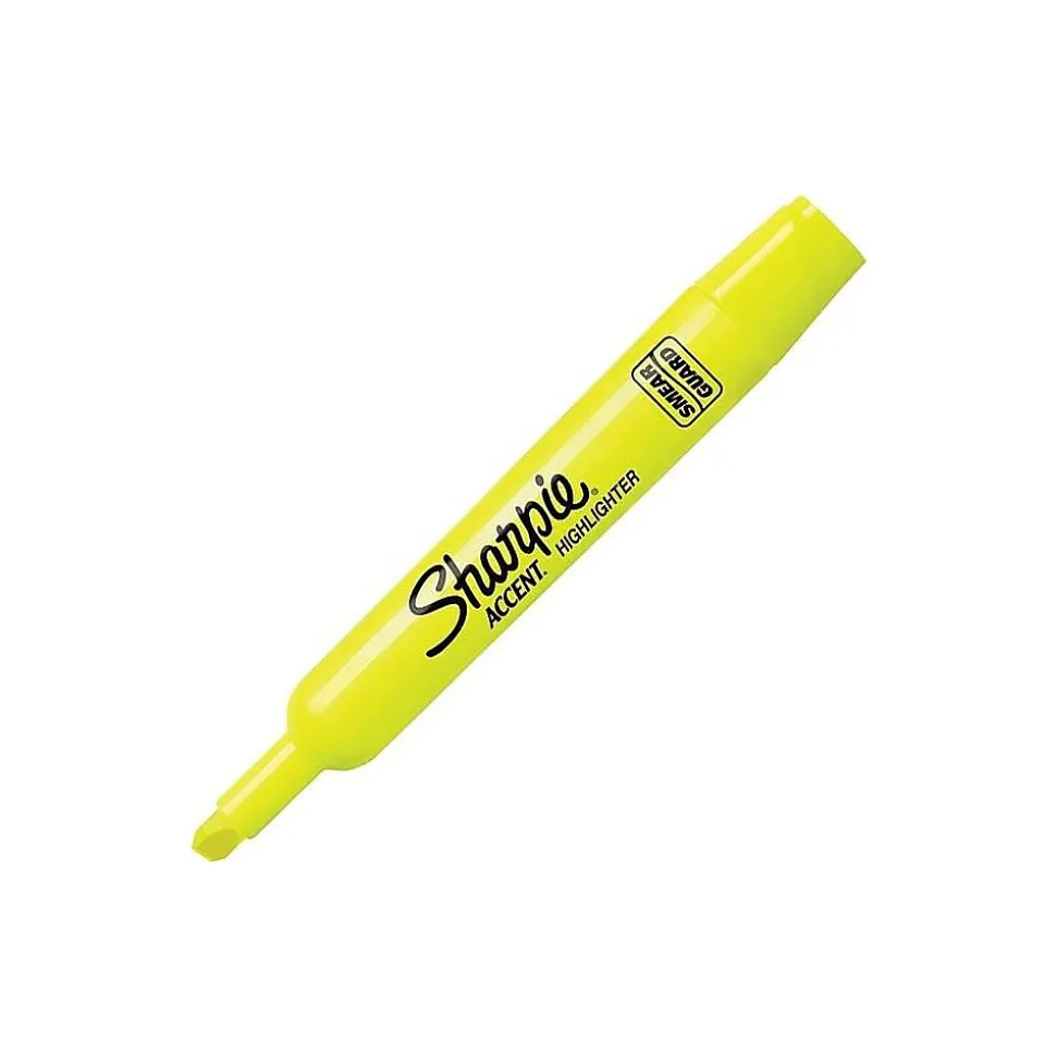 Sharpie Tank Highlighter, Chisel Tip, Yellow (25025)