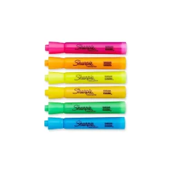 Sharpie Tank Highlighter, Chisel Tip, Assorted, Dozen (25053)