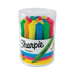 Sharpie Tank Highlighters, Chisel Tip, Assorted Colors, 20/Pack (25018)