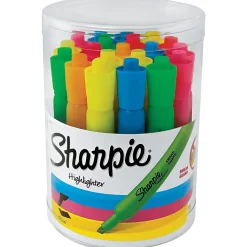 Sharpie Tank Highlighters, Chisel Tip, Assorted Fluorescent, 20/Pack (25018)