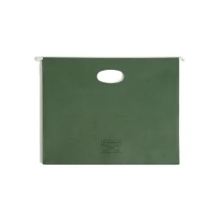 Smead 100% Recycled Hanging File Jacket, 3 1/2" Expansion, Letter Size, Standard Green, 10/Box (64226)