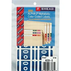 Smead AlphaZ ACCS Color-Coded Alphabetic Labels, O, Dark Blue, 100/Pack (67185)