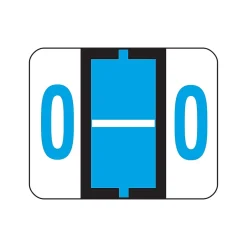 Smead BCCR Color Coded Alphabetic Labels, O, Blue, 500/Roll (67085)