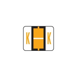 Smead BCCR Labels File Folder Label, K, Light Orange, 500 Labels/Pack (67081)