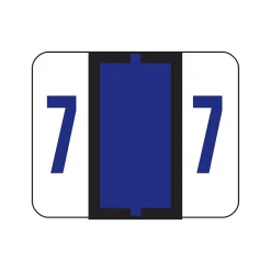 Smead BCCRN Color Coded Numeric Labels, 7, Purple, 500/Roll (67377)