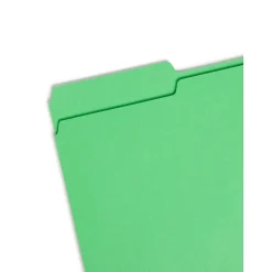 Smead CutLess® File Folder, 3 Tab, Legal Size, Green, 100/Bx (17143)