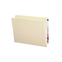 Smead End Tab File Folder, Shelf-Master Reinforced Straight-Cut Tab, Letter Size, Manila, 50/Box (24210)