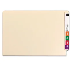 Smead End Tab File Folder, Shelf-Master Reinforced Straight-Cut Tab, Legal Size, Manila, 100/Box (27110)