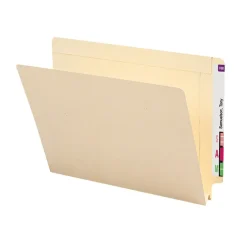 Smead End-Tab File Folders, Reinforced Straight-Cut Tab, 1-1/2