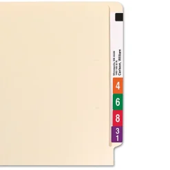 Smead End-Tab File Folders, Reinforced Straight-Cut Tab, 1-1/2