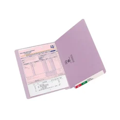 Smead End-Tab File Folders, Shelf-Master Reinforced Straight-Cut Tab, Letter Size, Lavender, 100/Bx (25410)