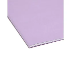 Smead File Folder, 3 Tab, Letter Size, Lavender, 100/Box (12434)