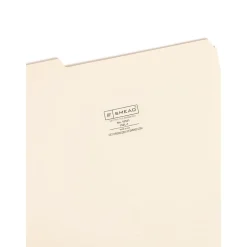 Smead File Folder, 1/3-Cut Tab, Letter Size, Manila, 100/Box (10331)