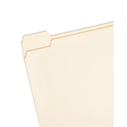 Smead File Folder, 1/5-Cut Tab, Letter Size, Manila, 100/Bx (10350)