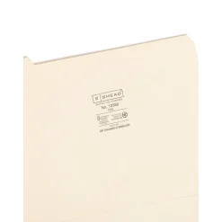 Smead File Folder, 1/5-Cut Tab, Letter Size, Manila, 100/Bx (10350)