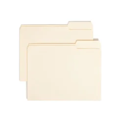 Smead File Folder, Letter, 1/3-Cut Tab Right Position, Letter Size, Manila, 100/Box (10333)