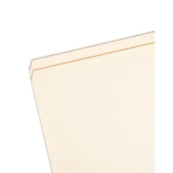 Smead File Folder, Reinforced Straight -Cut Tab, Legal Size, Manila, 100 Per Box (15310)