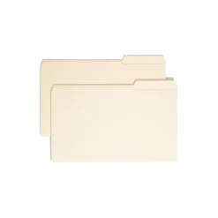 Smead® File Folder, Reinforced 1/3-Cut Tab Right Position, Legal Size, Manila, 100/Box (15337)