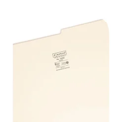 Smead File Folders, 2/5-Cut Tab, Legal Size, Manila, 100 per Box (15385)