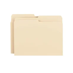Smead File Folders, 1/2-Cut Tab, Letter Size, Manila, 100/Bx (10320)