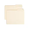 Smead File Folders, Reinforced 2/5-Cut Right Position, Guide Height, Letter Size, Manila, 100/Box (10386)