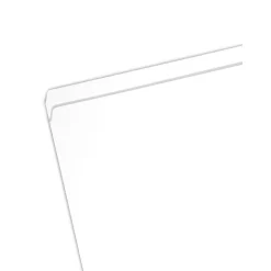 Smead File Folders, 1-Tab, Letter Size, White, 100/Box (12810)