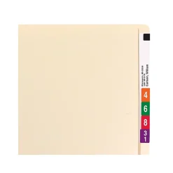 Smead Heavy Duty End Tab File Folder, Straight-Cut Extended Tab, Letter Size, Manila, 100/Box (24250)