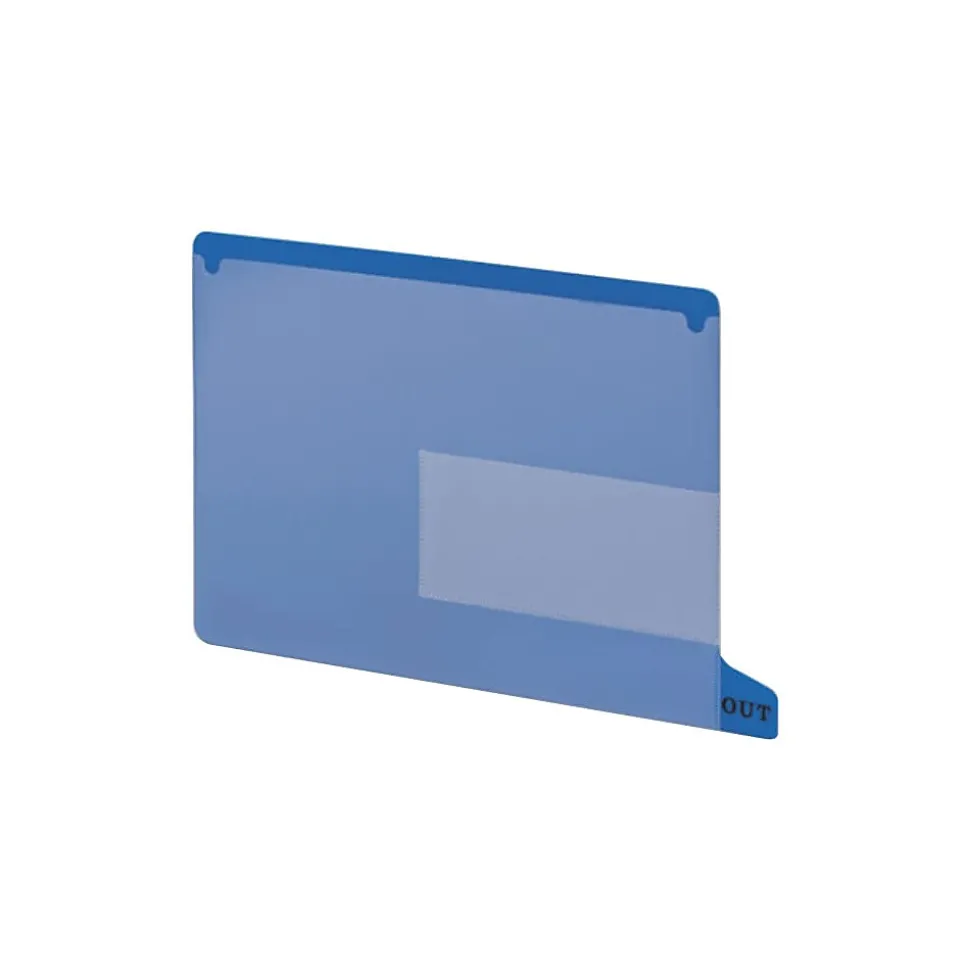 Smead Heavy Duty End Tab File Folder, Straight Cut, Letter Size, Blue, 25/Box (61951)