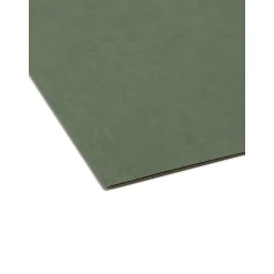 Smead Heavy Duty TUFF Recycled Hanging File Folder, 3-Tab Tab, Legal Size, Standard Green, 20/Box (64136)