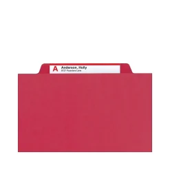 Smead Pressboard File Folders, 1/3-Cut Tab, 1