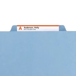 Smead Pressboard File Folders, 1/3-Cut Tab, 1