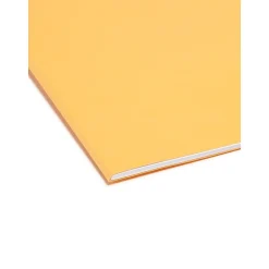 Smead Reinforced File Folder, 3 Tab, Letter Size, Goldenrod, 100/Box (12234)