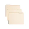 Smead Reinforced 3-Tab File Folders, Letter Size, Manila, 100/Box (10434)
