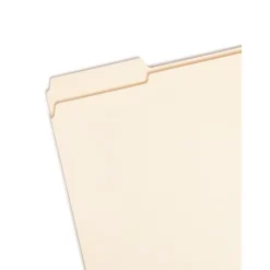Smead Reinforced 3-Tab File Folders, Letter Size, Manila, 100/Box (10434)