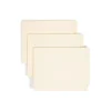 Smead Shelf-Master Recycled End Tab File Folder, Straight Cut, Letter Size, Manila, 100/Box (24111)