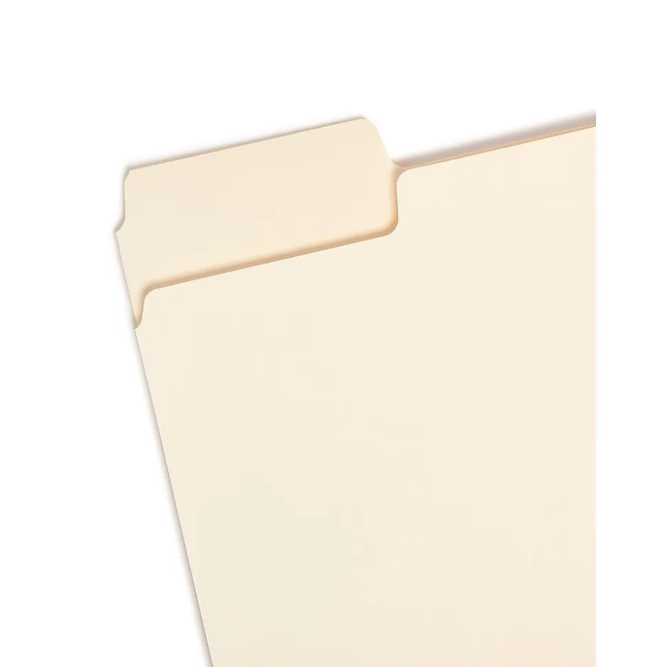 Smead SuperTab File Folder, 3 Tab, Letter Size, Manila, 24/Pack (10380)