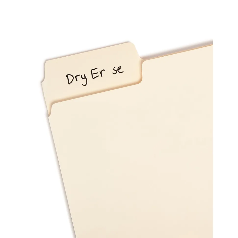 Smead SuperTab File Folder, 3 Tab, Letter Size, Manila, 24/Pack (10380)