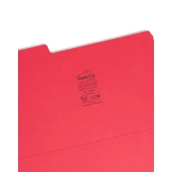 Smead SuperTab Heavy Duty File Folders, 1/3 Cut, Legal Size, Assorted Colors, 50/Box (15410)