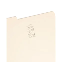 Smead SuperTab Reinforced File Folder, 3 Tab, Legal Size, Manila, 100/Box (15395)